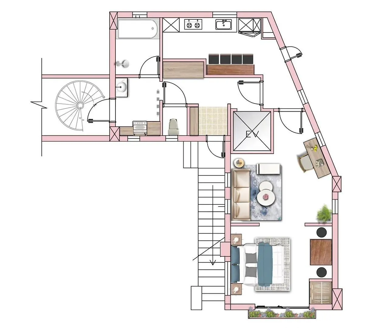 東京都 Ev-Akabane Houseアパートホテル